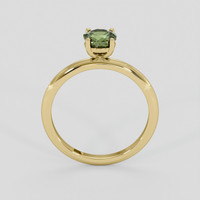1.11 Ct. Green Sapphire Ring, 10K Yellow Gold 3