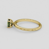 1.11 Ct. Green Sapphire Ring, 10K Yellow Gold 4