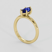 1.34 Ct. Blue Sapphire Ring, 10K Yellow Gold 2