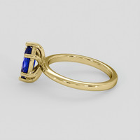 1.34 Ct. Blue Sapphire Ring, 10K Yellow Gold 4