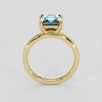 2.28 Ct. Greenish Blue Sapphire Ring, 10K Yellow Gold 3