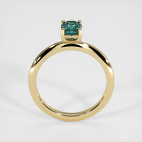 1.21 Ct. Bluish Green Sapphire Ring, 10K Yellow Gold 3