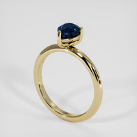 1.33 Ct. Blue Sapphire Ring, 14K Yellow Gold 2