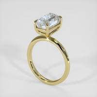 3.37 Ct. Rainbow Moonstone Ring, 14K Yellow Gold 2