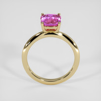2.11 Ct. Pink Sapphire Ring, 14K Yellow Gold 3