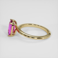 2.11 Ct. Pink Sapphire Ring, 14K Yellow Gold 4