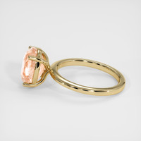5.03 Ct. Padparadscha Sapphire Ring, 14K Yellow Gold 4