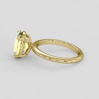 3.25 Ct. Yellow Sapphire Ring, 14K Yellow Gold 4