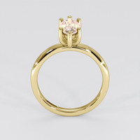 1.63 Ct. Peach Sapphire Ring, 14K Yellow Gold 3