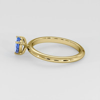 0.78 Ct. Blue Sapphire Ring, 14K Yellow Gold 4