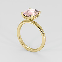 4.13 Ct. Padparadscha Sapphire Ring, 14K Yellow Gold 2