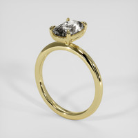 1.77 Ct. White Sapphire Ring, 14K Yellow Gold 2