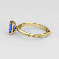 1.54 Ct. Blue Sapphire Ring, 14K Yellow Gold 4