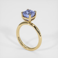 3.02 Ct. Violet Sapphire Ring, 14K Yellow Gold 2