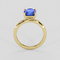 2.19 Ct. Blue Sapphire Ring, 14K Yellow Gold 3