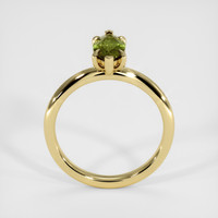 0.88 Ct. Green Sapphire Ring, 14K Yellow Gold 3
