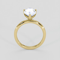 3.70 Ct. Blue Sapphire Ring, 14K Yellow Gold 3