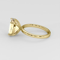 6.16 Ct. Peach Sapphire Ring, 14K Yellow Gold 4