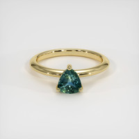 0.83 Ct. Sapphire Ring, 14K Yellow Gold 1
