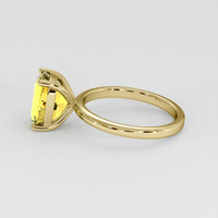 4.38 Ct. Yellow Sapphire Ring, 14K Yellow Gold 4