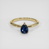 1.33 Ct. Blue Sapphire Ring, 18K Yellow Gold 1