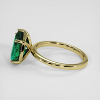 2.85 Ct. Emerald Ring, 18K Yellow Gold 4