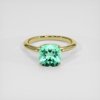 1.77 Ct. Emerald Ring, 18K Yellow Gold 1