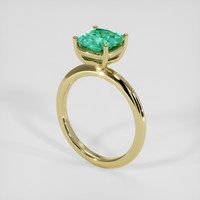 1.77 Ct. Emerald Ring, 18K Yellow Gold 2
