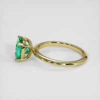 1.77 Ct. Emerald Ring, 18K Yellow Gold 4