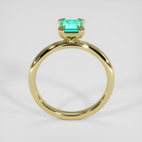 0.76 Ct. Emerald Ring, 18K Yellow Gold 3