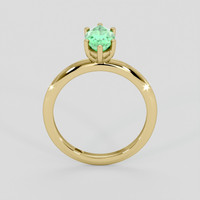 1.29 Ct. Emerald Ring, 18K Yellow Gold 3