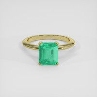 2.23 Ct. Emerald Ring, 18K Yellow Gold 1