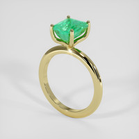 2.23 Ct. Emerald Ring, 18K Yellow Gold 2