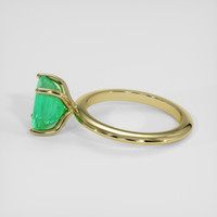 2.23 Ct. Emerald Ring, 18K Yellow Gold 4