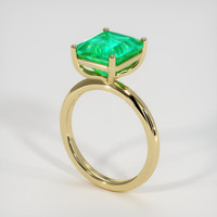 3.78 Ct. Emerald Ring, 18K Yellow Gold 2