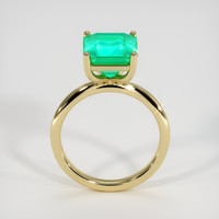3.78 Ct. Emerald Ring, 18K Yellow Gold 3