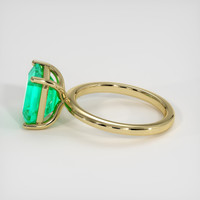 3.78 Ct. Emerald Ring, 18K Yellow Gold 4