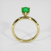1.12 Ct. Emerald Ring, 18K Yellow Gold 3