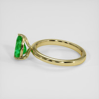 1.12 Ct. Emerald Ring, 18K Yellow Gold 4