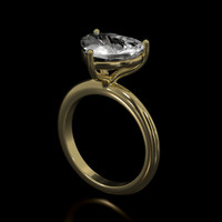 3.07 Ct. Gemstone Ring, 18K Yellow Gold 2