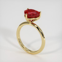 3.02 Ct. Ruby Ring, 18K Yellow Gold 2