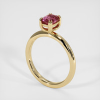 1.12 Ct. Padparadscha Sapphire Ring, 18K Yellow Gold 2
