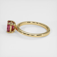 1.12 Ct. Padparadscha Sapphire Ring, 18K Yellow Gold 4