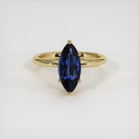 2.00 Ct. Sapphire Ring, 18K Yellow Gold 1