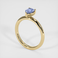 0.75 Ct. Sapphire Ring, 18K Yellow Gold 2