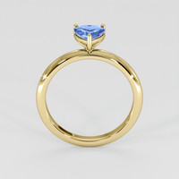 0.78 Ct. Blue Sapphire Ring, 18K Yellow Gold 3