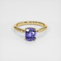 1.66 Ct. Purple Sapphire Ring, 18K Yellow Gold 1