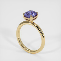 1.66 Ct. Purple Sapphire Ring, 18K Yellow Gold 2