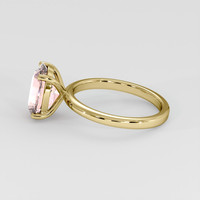 4.13 Ct. Padparadscha Sapphire Ring, 18K Yellow Gold 4