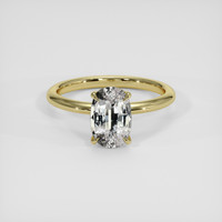 1.77 Ct. White Sapphire Ring, 18K Yellow Gold 1